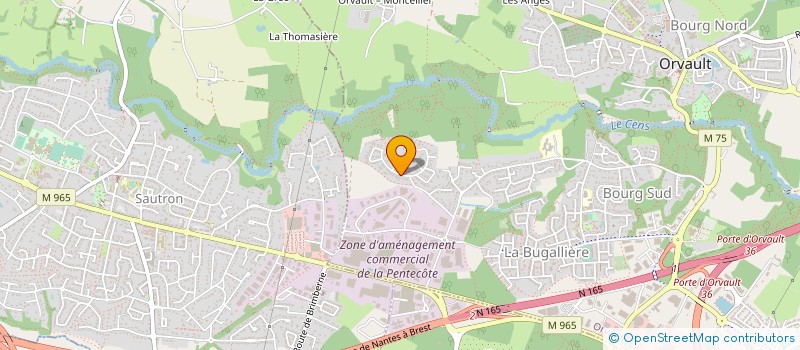 localisation de l'entreprise GIROIRE GESTION  ORVAULT