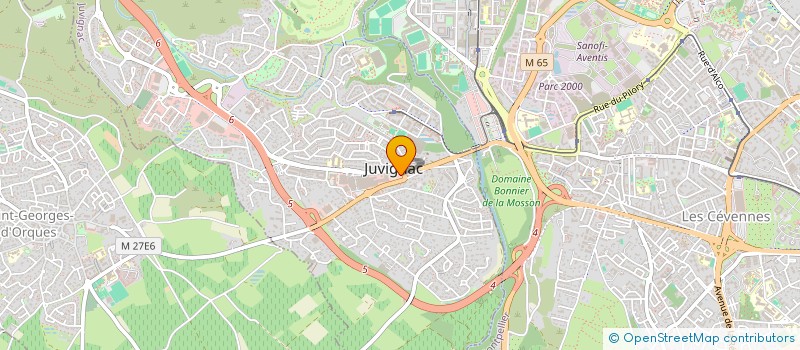 localisation de l'entreprise GIROLAMO à JUVIGNAC