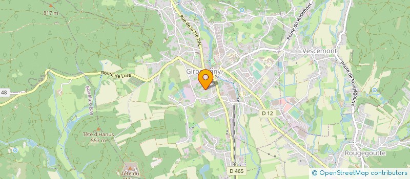 localisation de l'entreprise GIROMAGNY BOXE FRANCAISE 90 à GIROMAGNY
