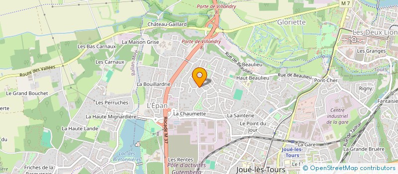 localisation de l'entreprise GIRON à JOUE-LES-TOURS