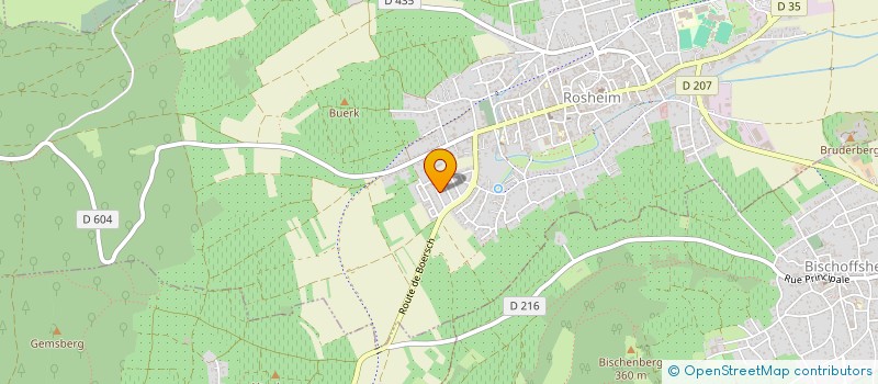 localisation de l'entreprise GIRON CONSULTING  ROSHEIM