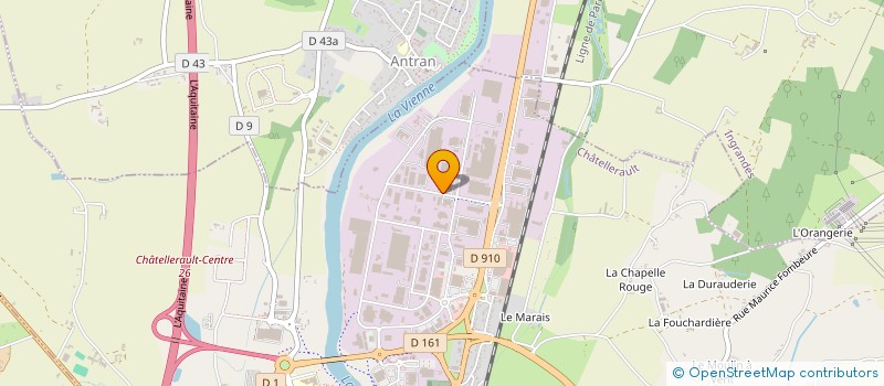 localisation de l'entreprise GIRON HOLDING  CHATELLERAULT