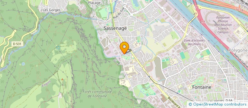 localisation de l'entreprise GIRON-PAGONIS K.A.A  SASSENAGE