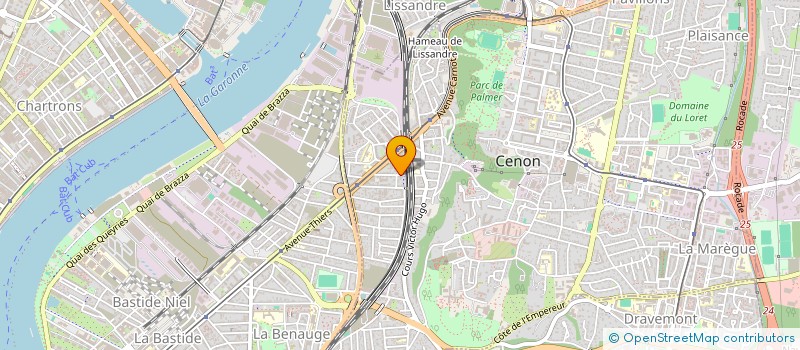 localisation de l'entreprise GIROND'ELEC à CENON