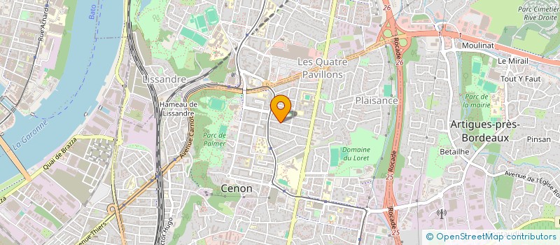 localisation de l'entreprise GIRONDE AUTO SERVICES à CENON