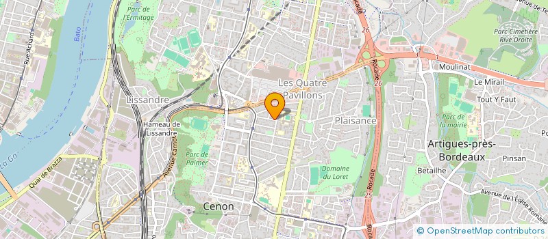 localisation de l'entreprise GIRONDE COUVERTURE ZINGUERIE à CENON