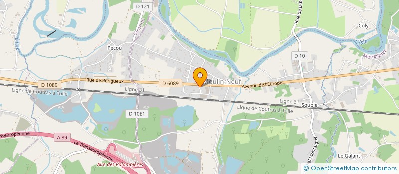 localisation de l'entreprise GIRONDE DESAMIANTAGE ENVIRONNEMENT (GDE)  MOULIN-NEUF