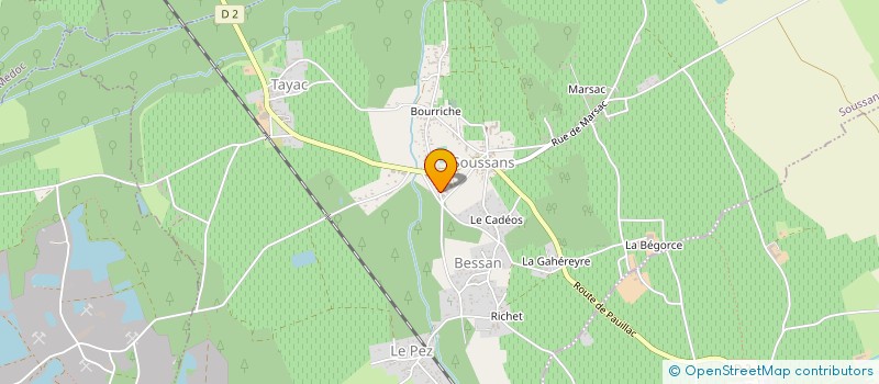 localisation de l'entreprise GIRONDE EMPLOI AGRICOLE MEDOC  SOUSSANS