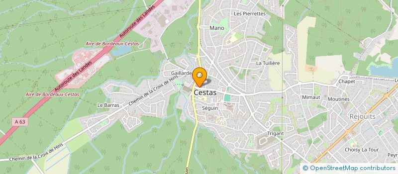 localisation de l'entreprise GIRONDE FUNERAIRE  CESTAS