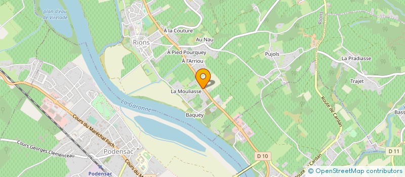 localisation de l'entreprise GIRONDE ISOLATION  RIONS