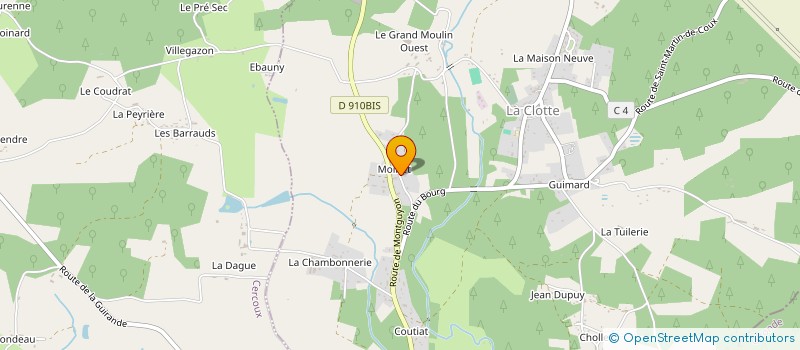 localisation de l'entreprise GIRONDE PERIGORD à LA CLOTTE