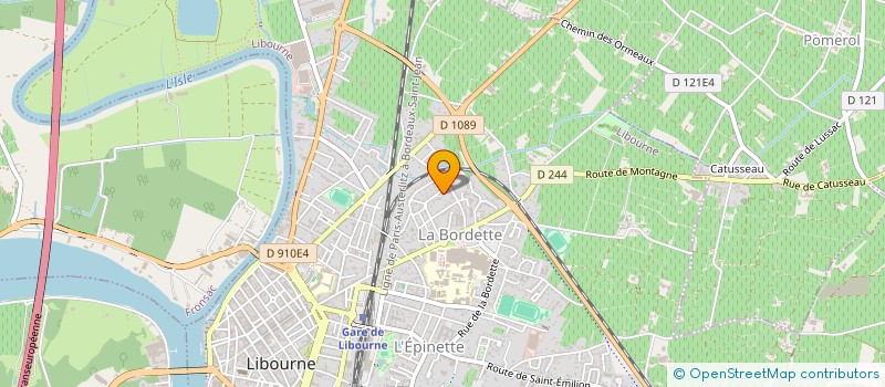 localisation de l'entreprise GIRONDE PLATRERIE  LIBOURNE