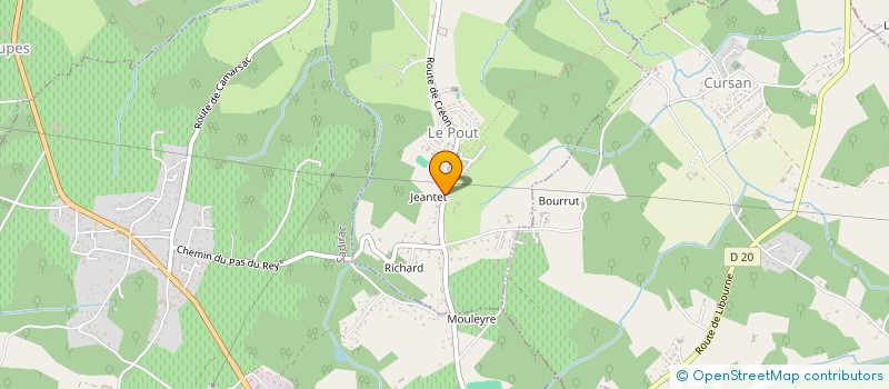 localisation de l'entreprise GIRONDE PRESTATIONS  LE POUT