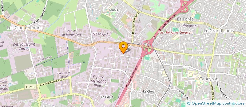 localisation de l'entreprise GIRONDE SECURITE CANINE  MERIGNAC