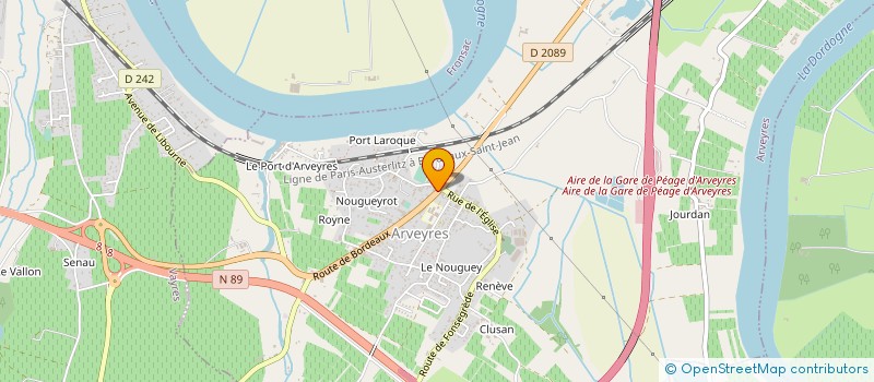 localisation de l'entreprise GIRONDE VITI SERVICES  ARVEYRES