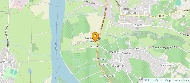 localisation de l'entreprise GIRONDESPORTS à QUINSAC