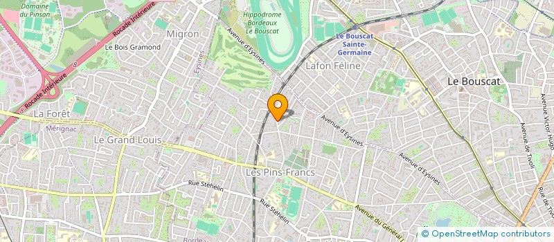 localisation de l'entreprise GIRONDINS DE BORDEAUX RUGBY A XIII  BORDEAUX