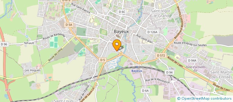 localisation de l'entreprise GIRONMANCELLE  BAYEUX