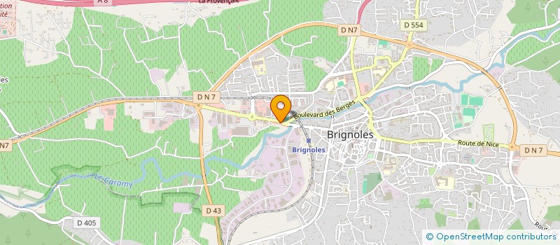 localisation de l'entreprise GIROTEL à BRIGNOLES