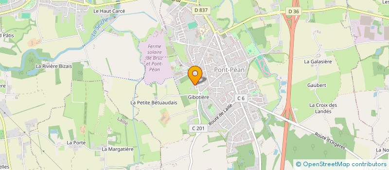 localisation de l'entreprise GIROU  PONT-PEAN