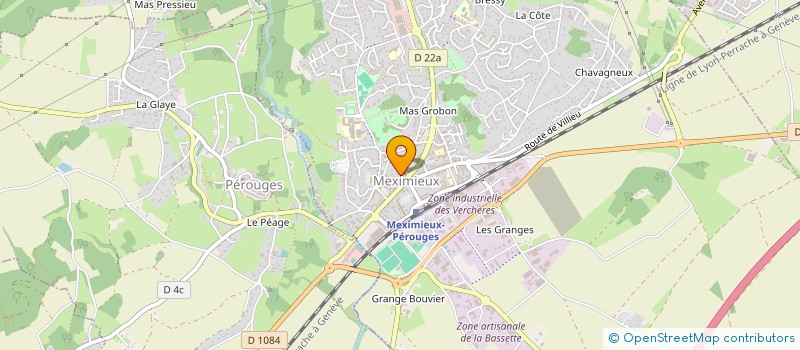 localisation de l'entreprise GIROUD JEAN PIERRE ET ROLAND à MEXIMIEUX