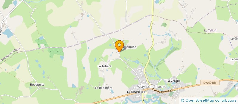 localisation de l'entreprise GIROUIN MIGEON à AZAY-SUR-THOUET