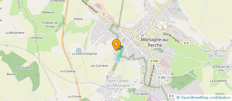 localisation de l'entreprise GIROUX EDITH ET SUZANNE à SAINT-LANGIS-LES-MORTAGNE