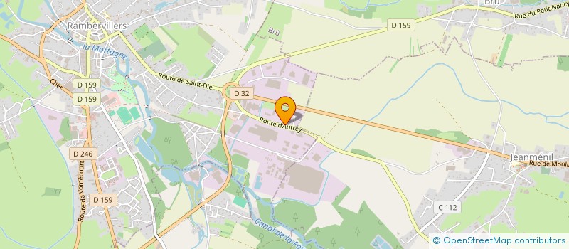 localisation de l'entreprise GIROUX FACADES  RAMBERVILLERS