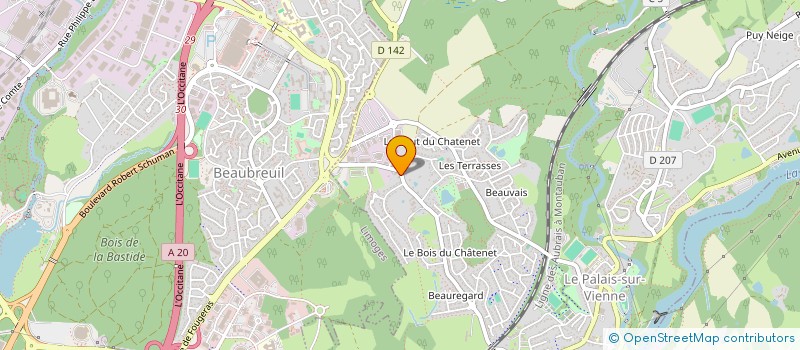 localisation de l'entreprise GIRY & FILS à LE PALAIS-SUR-VIENNE