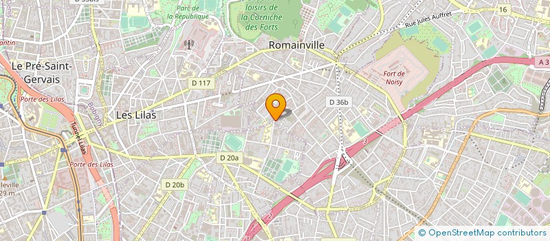localisation de l'entreprise GIS MEDICAL à ROMAINVILLE
