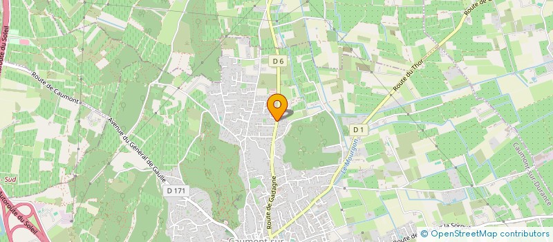 localisation de l'entreprise GIS ORGANISATION  CAUMONT-SUR-DURANCE