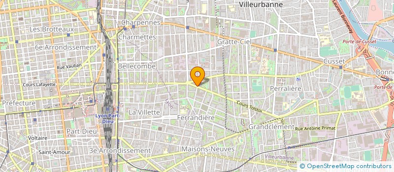 localisation de l'entreprise GIS TOTEM  VILLEURBANNE