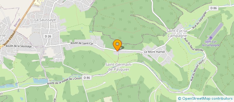 localisation de l'entreprise GISA  LA SAUSSAYE