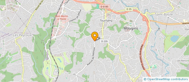 localisation de l'entreprise GISAL à MOUGINS