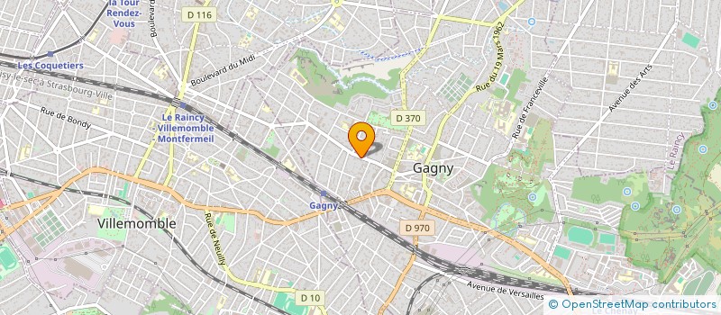 localisation de l'entreprise GISAMU à GAGNY