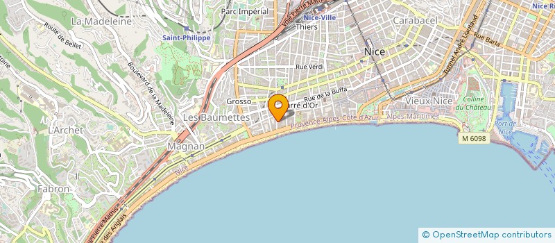 localisation de l'entreprise GISANGE à NICE
