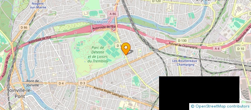 localisation de l'entreprise GISCOM à CHAMPIGNY-SUR-MARNE
