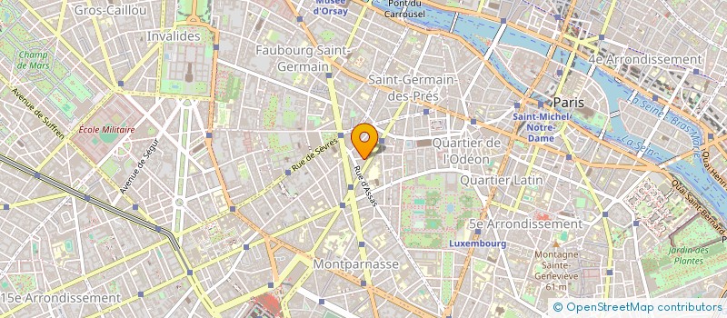 localisation de l'entreprise GISELE D ESTREEZ SARL à PARIS