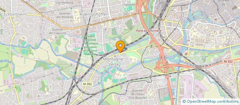 localisation de l'entreprise GISELE GARGOWITSCH PSYCHOPRATICIENNE EN THERAPIES BREVES à STRASBOURG