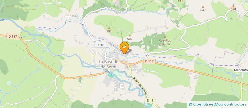 localisation de l'entreprise GISELE RUYSSEN à LA BASTIDE-DE-SEROU