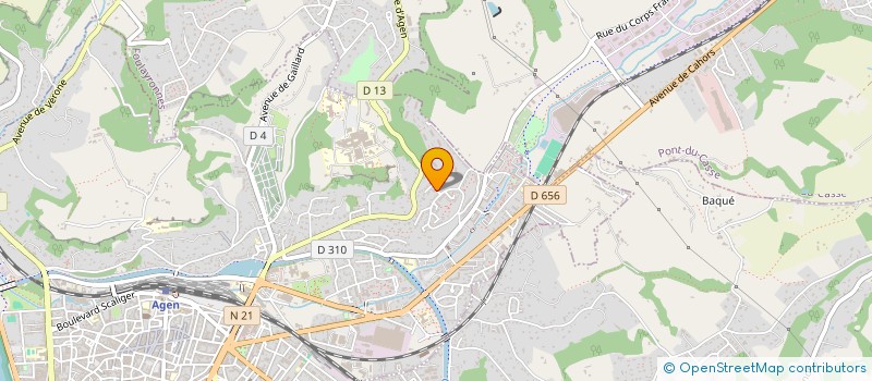 localisation de l'entreprise GISELE SERIE VETEMENTS  AGEN