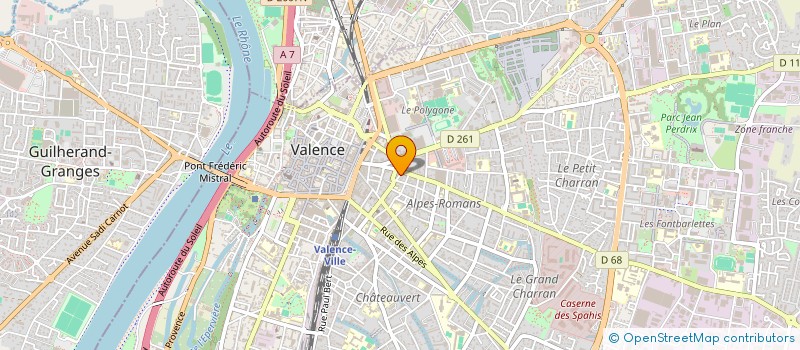 localisation de l'entreprise GISF SECURITE à VALENCE