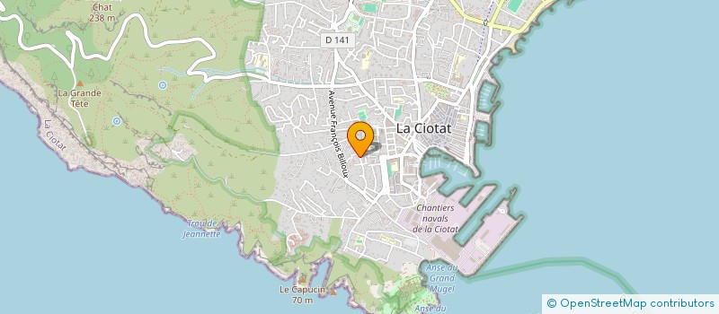 localisation de l'entreprise GISOM à LA CIOTAT