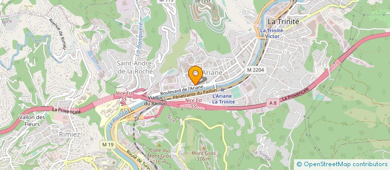 localisation de l'entreprise GISONE BATIMENT à NICE