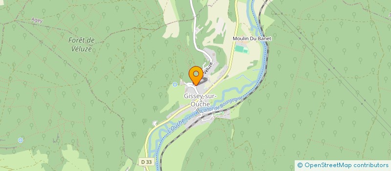 localisation de l'entreprise GISSEENS EN FETE  GISSEY-SUR-OUCHE