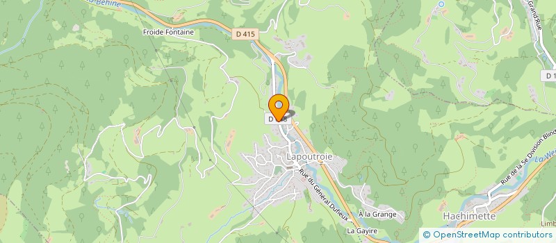 localisation de l'entreprise GISSELBRECHT JEAN PAUL  LAPOUTROIE