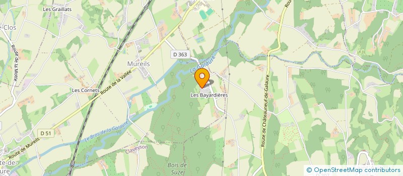 localisation de l'entreprise GIT CHRISTIAN  SAINT-JEAN-DE-GALAURE