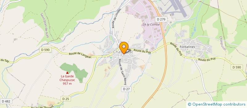 localisation de l'entreprise GITE 2 RUE DU CHATEAU DU THIOLENT  VERGEZAC