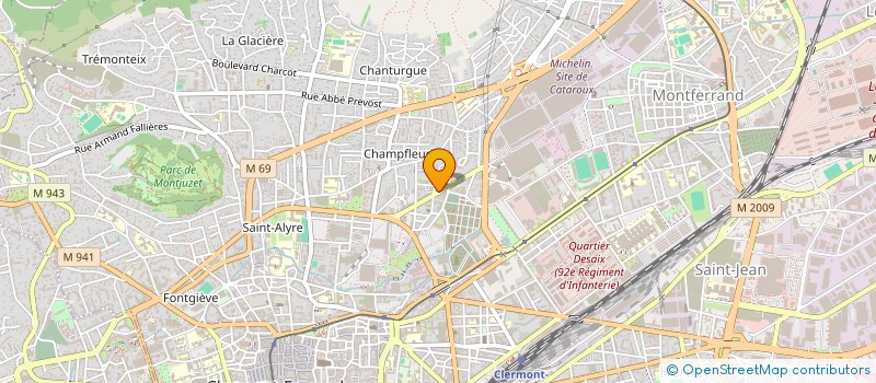 localisation de l'entreprise GITE à CLERMONT-FERRAND