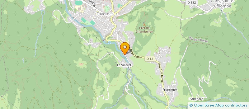 localisation de l'entreprise GITE 427  FAVERGES-SEYTHENEX